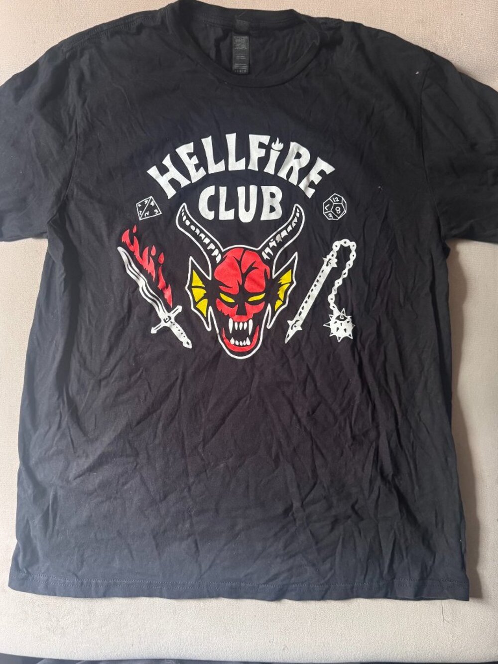 Hellfire Club Graphic T-Shirt Men's Size Large - Gildan Soft Style
